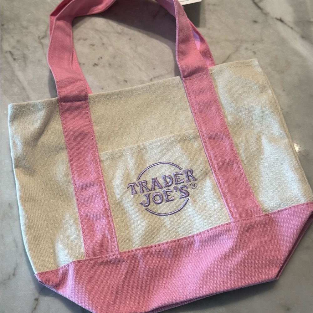 Pink and Cream Tote Bag
